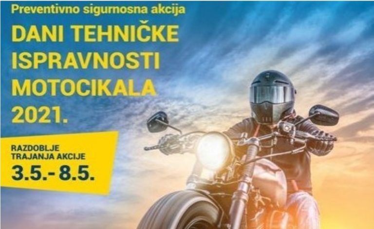 MUP-a poziva sve zainteresirane vlasnike motocikala i mopeda na besplatnu kontrolu tehničke ispravnosti