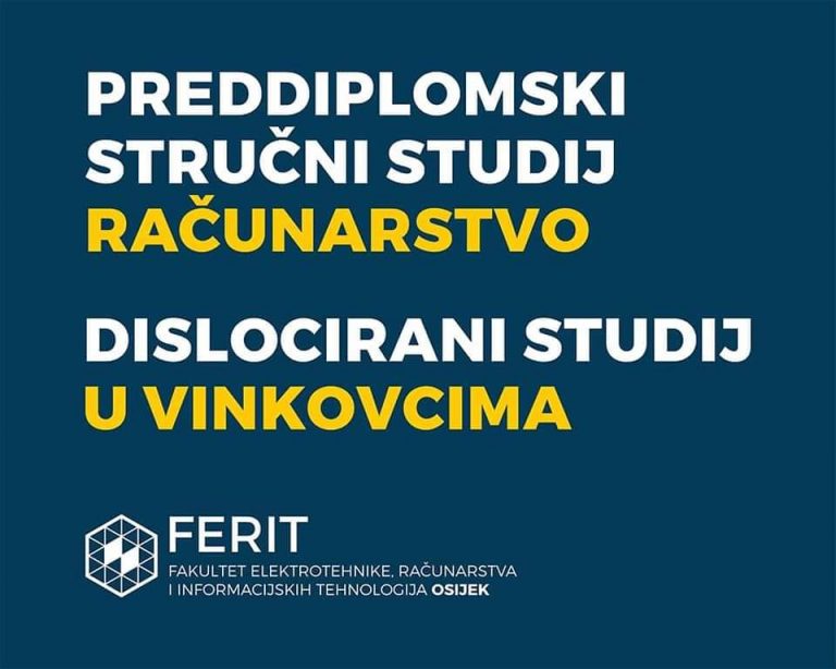 ZAPOČELE PRIJAVE ZA JESENSKI UPIS STUDIJA RAČUNARSTVA U VINKOVCIMA