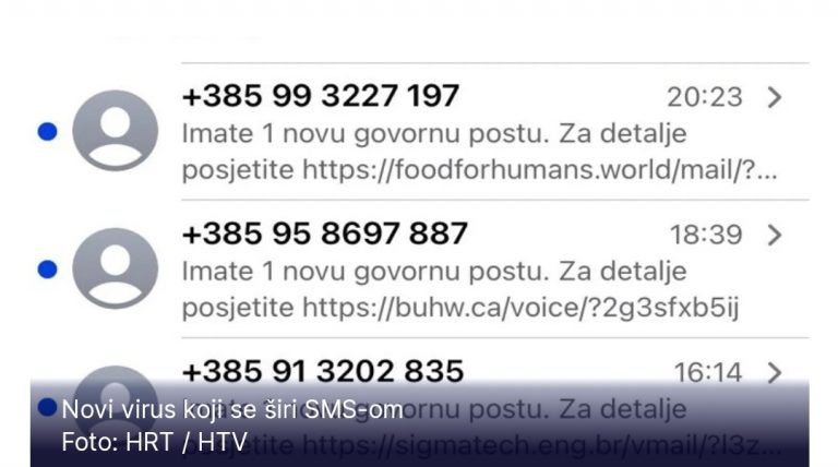 Virus koji se širi SMS porukama; HT upozorava: ne otvarajte!