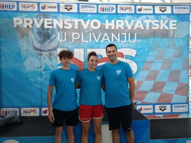 Nika Brdar i Jurica Dragun predstavljali su VPK na državnom natjecanju u plivanju u Zagrebu