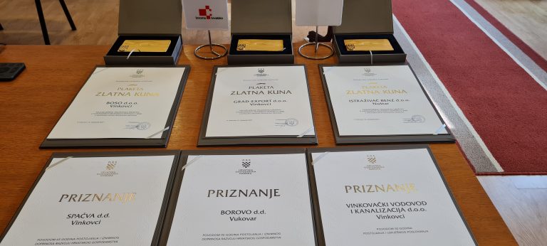 OD ŠEST NAGRAĐENIH TVRTKI NAŠE ŽUPANIJE ČAK ČETIRI SU IZ VINKOVACA