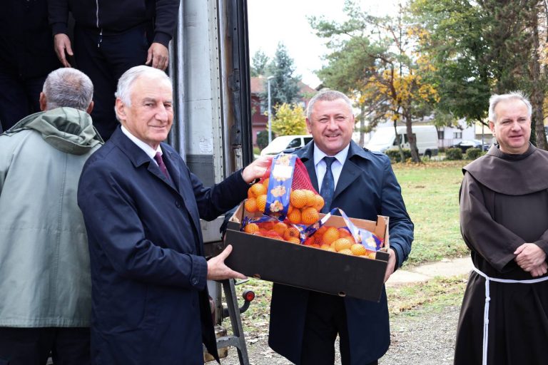 Donacija 11 tona mandarina iz Dubrovačko neretvanske-županije