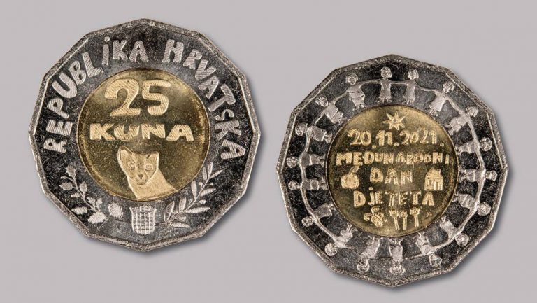 HNB za Dan djeteta u optjecaj pustio novu kovanicu od 25 kn