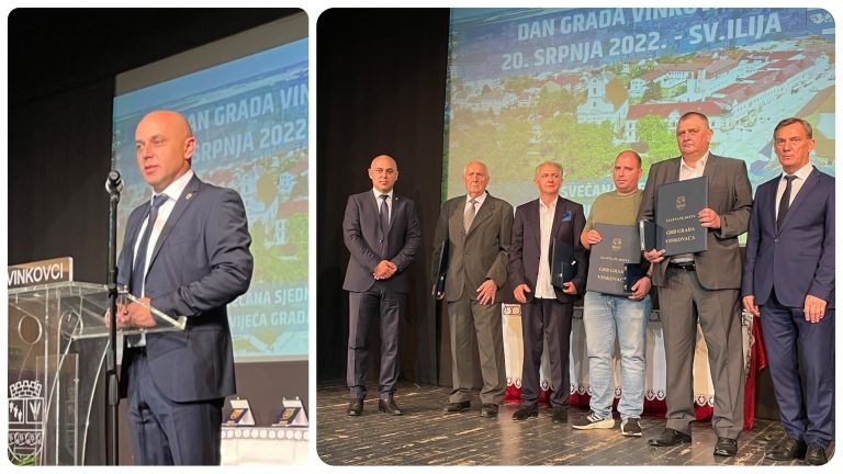 Vinkovci slave Dan grada – Dodijeljena priznanja i zlatne plakete onima koji su svojim radom doprinijeli rastu i razvoju Vinkovaca.
