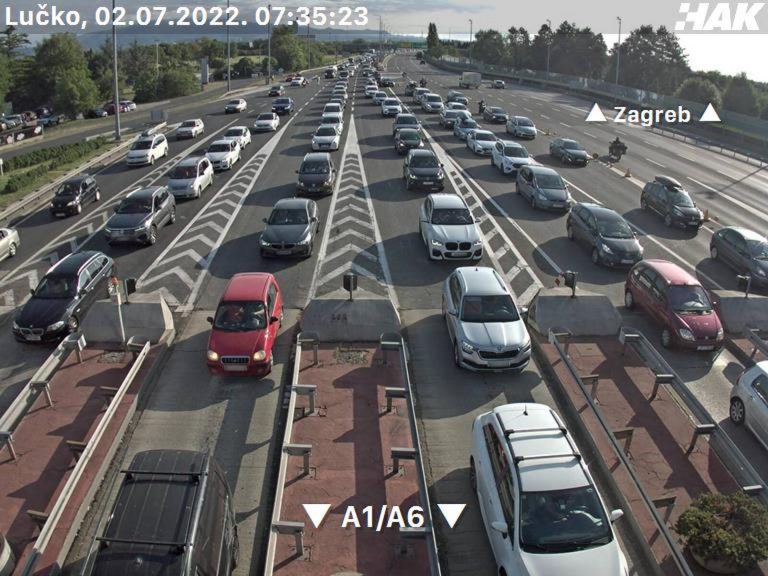 Gužve na cestama prema moru: Kolone i povremeni zastoji kod čvora Lučko, na dijelu A1…