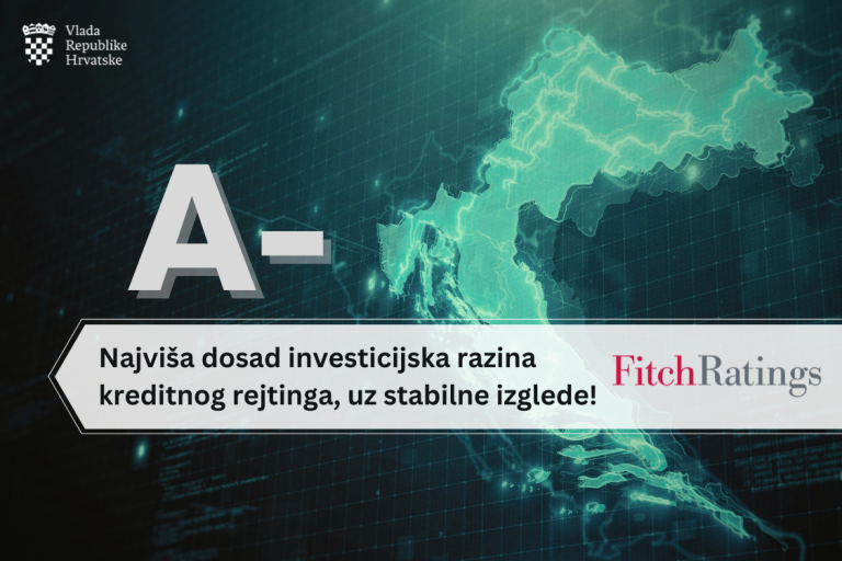 Fitch potvrdio rejting Hrvatske A-, uz stabilne izglede
