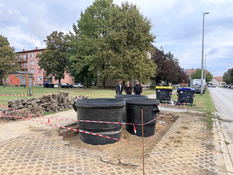 ZAPOČELI RADOVI Vinkovci dobivaju 43 polupodzemna spremnika za otpad na 14 lokacija