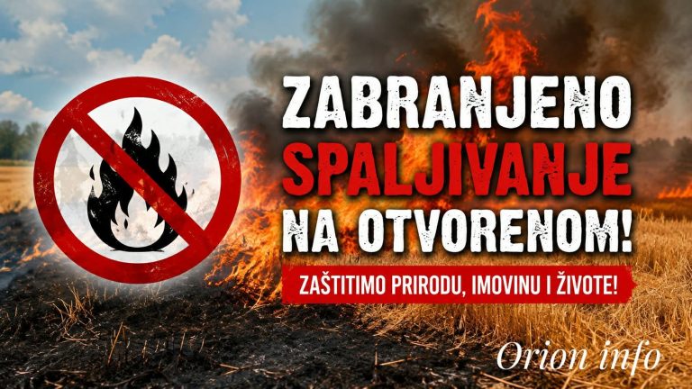 Naredba o zabrani spaljivanja na otvorenom tijekom žetve i vršidbe u Općini Cerna